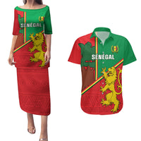 Senegal Football Couples Matching Puletasi and Hawaiian Shirt 2024 Go Champions Lions De La Teranga - Wonder Print Shop
