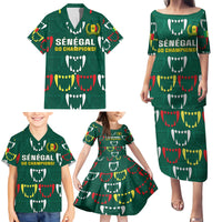 Custom Senegal Football Family Matching Puletasi and Hawaiian Shirt 2024 Culture Pour Home Style - Wonder Print Shop