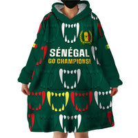 Custom Senegal Football Wearable Blanket Hoodie 2024 Culture Pour Home Style - Wonder Print Shop