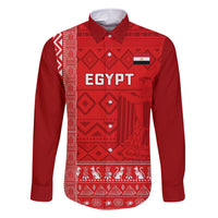 Egypt Football Family Matching Short Sleeve Bodycon Dress and Hawaiian Shirt 2024 Go Champions Pharaohs Egyptian Patterns - Wonder Print Shop