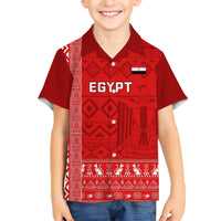 Egypt Football Kid Hawaiian Shirt 2024 Go Champions Pharaohs Egyptian Patterns - Wonder Print Shop