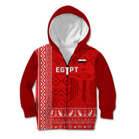 Egypt Football Kid Hoodie 2024 Go Champions Pharaohs Egyptian Patterns - Wonder Print Shop