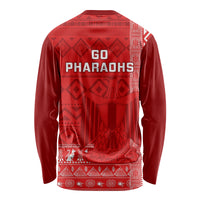 Egypt Football Long Sleeve Shirt 2024 Go Champions Pharaohs Egyptian Patterns - Wonder Print Shop