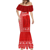 Egypt Football Mermaid Dress 2024 Go Champions Pharaohs Egyptian Patterns - Wonder Print Shop