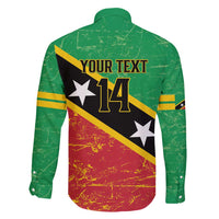 Custom Saint Kitts and Nevis Football Family Matching Off Shoulder Short Dress and Hawaiian Shirt 2025 Go Sugar Boyz