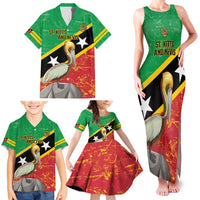 Custom Saint Kitts and Nevis Football Family Matching Tank Maxi Dress and Hawaiian Shirt 2025 Go Sugar Boyz