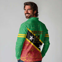 Custom Saint Kitts and Nevis Football Long Sleeve Polo Shirt 2025 Go Sugar Boyz
