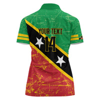 Custom Saint Kitts and Nevis Football Women Polo Shirt 2025 Go Sugar Boyz