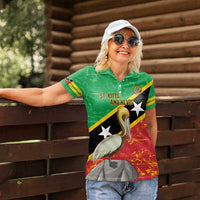 Custom Saint Kitts and Nevis Football Women Polo Shirt 2025 Go Sugar Boyz