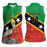 Custom Saint Kitts and Nevis Football Women Sleeveless Polo Shirt 2025 Go Sugar Boyz