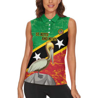 Custom Saint Kitts and Nevis Football Women Sleeveless Polo Shirt 2025 Go Sugar Boyz