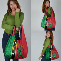 Custom Saint Kitts and Nevis Cricket Grocery Bag Go Champions Patriots