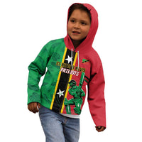 Custom Saint Kitts and Nevis Cricket Kid Hoodie Go Champions Patriots
