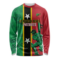 Custom Saint Kitts and Nevis Cricket Long Sleeve Shirt Go Champions Patriots