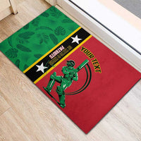 Custom Saint Kitts and Nevis Cricket Rubber Doormat Go Champions Patriots
