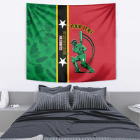 Custom Saint Kitts and Nevis Cricket Tapestry Go Champions Patriots