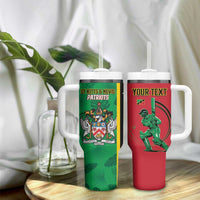 Custom Saint Kitts and Nevis Cricket Tumbler With Handle Go Champions Patriots