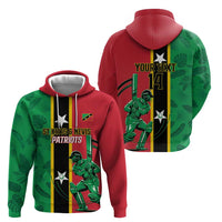 Custom Saint Kitts and Nevis Cricket Zip Hoodie Go Champions Patriots