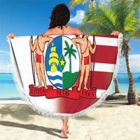 Custom Suriname Football Beach Blanket 2025 Go Natio White Color