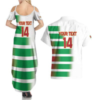 Custom Suriname Football Couples Matching Summer Maxi Dress and Hawaiian Shirt 2025 Go Natio White Color