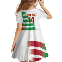 Custom Suriname Football Family Matching Off Shoulder Maxi Dress and Hawaiian Shirt 2025 Go Natio White Color