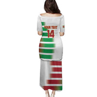 Custom Suriname Football Family Matching Puletasi and Hawaiian Shirt 2025 Go Natio White Color