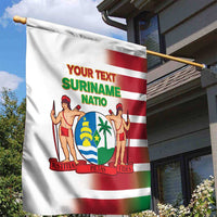 Custom Suriname Football Garden Flag 2025 Go Natio White Color