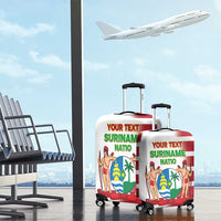 Custom Suriname Football Luggage Cover 2025 Go Natio White Color