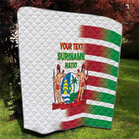 Custom Suriname Football Quilt 2025 Go Natio White Color