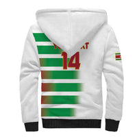 Custom Suriname Football Sherpa Hoodie 2025 Go Natio White Color