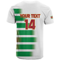Custom Suriname Football T Shirt 2025 Go Natio White Color
