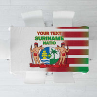 Custom Suriname Football Tablecloth 2025 Go Natio White Color