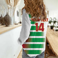 Custom Suriname Football Women Casual Shirt 2025 Go Natio White Color