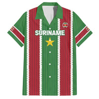Custom Suriname Football Family Matching Off Shoulder Maxi Dress and Hawaiian Shirt 2025 Go Natio Flag Color