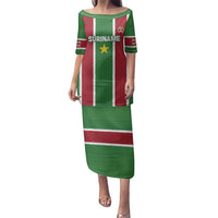 Custom Suriname Football Family Matching Puletasi and Hawaiian Shirt 2025 Go Natio Flag Color