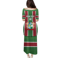 Custom Suriname Football Family Matching Puletasi and Hawaiian Shirt 2025 Go Natio Flag Color