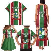 Custom Suriname Football Family Matching Tank Maxi Dress and Hawaiian Shirt 2025 Go Natio Flag Color