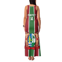 Custom Suriname Football Family Matching Tank Maxi Dress and Hawaiian Shirt 2025 Go Natio Flag Color