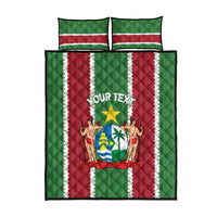 Custom Suriname Football Quilt Bed Set 2025 Go Natio Flag Color