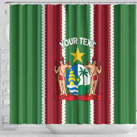 Custom Suriname Football Shower Curtain 2025 Go Natio Flag Color