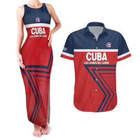 Custom Cuba Football Couples Matching Tank Maxi Dress and Hawaiian Shirt 2025 Los Leones del Caribe