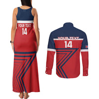 Custom Cuba Football Couples Matching Tank Maxi Dress and Long Sleeve Button Shirt 2025 Los Leones del Caribe