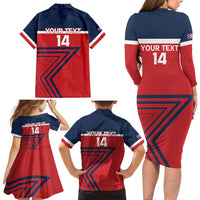 Custom Cuba Football Family Matching Long Sleeve Bodycon Dress and Hawaiian Shirt 2025 Los Leones del Caribe