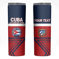 Custom Cuba Football Skinny Tumbler 2025 Los Leones del Caribe