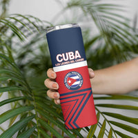 Custom Cuba Football Skinny Tumbler 2025 Los Leones del Caribe