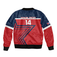 Custom Cuba Football Sleeve Zip Bomber Jacket 2025 Los Leones del Caribe