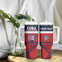 Custom Cuba Football Tumbler With Handle 2025 Los Leones del Caribe