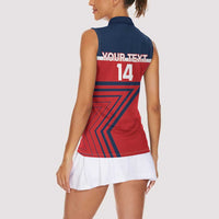 Custom Cuba Football Women Sleeveless Polo Shirt 2025 Los Leones del Caribe