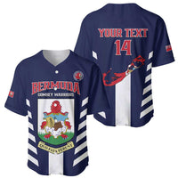 Custom Bermuda Football Baseball Jersey 2025 Go Gombey Warriors - Blue