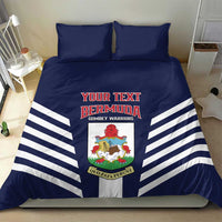 Custom Bermuda Football Bedding Set 2025 Go Gombey Warriors - Blue